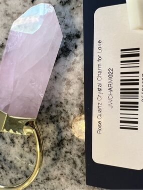 Parker Thatch: Rose Quartz Crystal Charm for Love